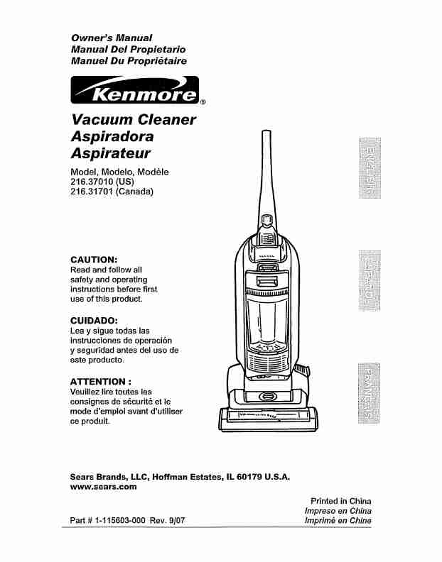 Kenmore Vacuum Cleaner 216_31701-page_pdf